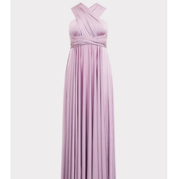 torrid Dresses & Skirts - Torrid Womens Size 12 0X Convertible Maxi Dress NWT Purple Lavender Bridesmaid